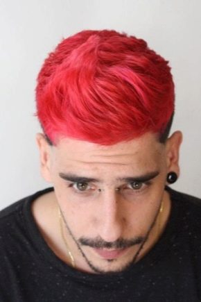 Røde hårfarver hos mænd: farveegenskaber og typer af frisurer