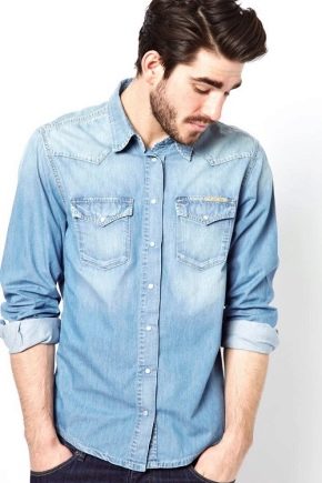 Camisas jeans masculinas