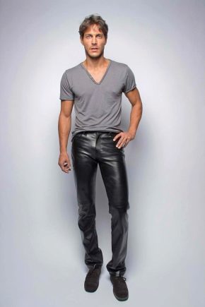 Calça de couro masculina: como escolher e o que vestir?