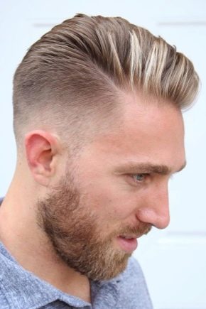 Vyrų šukuosenos su šukomis atgal: stiliaus tipai ir taisyklės