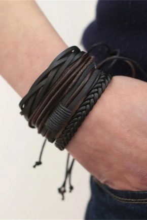 Bracelets en cuir pour hommes: types et sélection