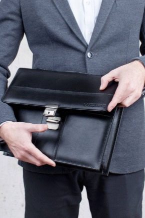 กระเป๋าเอกสารผู้ชาย: ประเภท แบรนด์ที่ดีที่สุด และความลับของทางเลือก