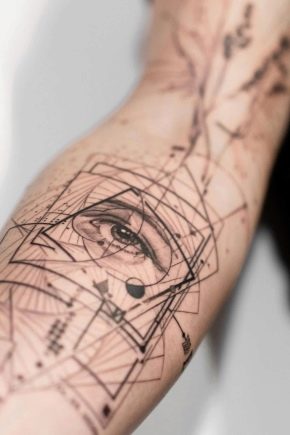 Tatueringar i geometrisk stil för män
