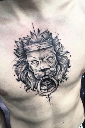 Tudo sobre tatuagens masculinas de leão no esterno