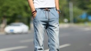 Jeans masculino com elástico