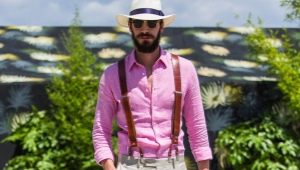 Różowe koszule męskie: przegląd odcieni i stylów