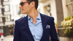 Blauwe herenpakken: hoe te kiezen en wat te dragen?