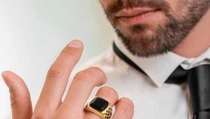 Vīriešu zelta gredzeni: veidi un izvēle