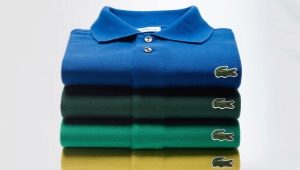 Quần áo nam Lacoste: bảng phân loại và kích cỡ