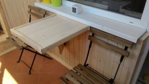 How to make a table on the balcony and loggia with your own hands?