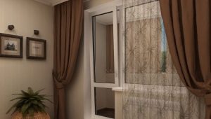 How to choose curtains for a window with a balcony door?