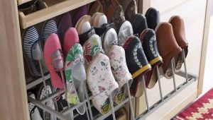 Idéias para armazenamento de sapatos no corredor
