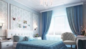 Soveværelse i blå toner