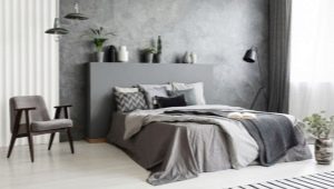 Phòng ngủ với tông màu xám