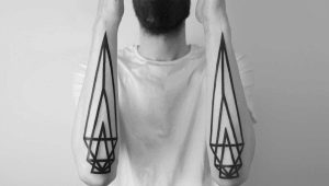 Tatuaggi da uomo nello stile del minimalismo