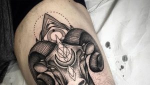 Kos állatöv jel tetoválás férfiaknak