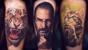 Minden a férfi tetoválásról a realizmus stílusában