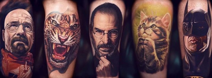 Minden a férfi tetoválásról a realizmus stílusában