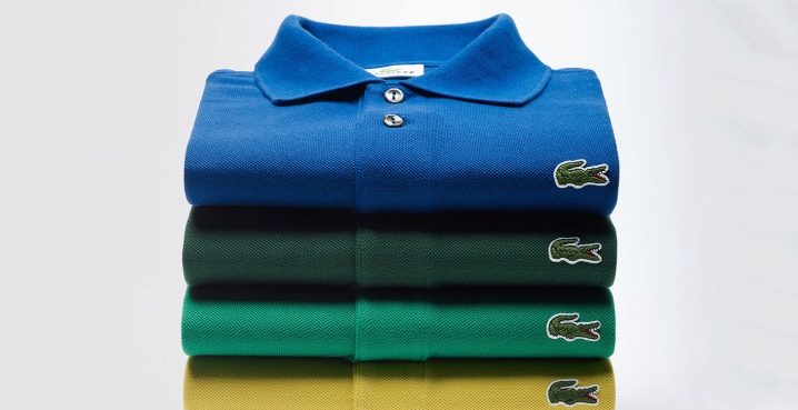 Quần áo nam Lacoste: bảng phân loại và kích cỡ