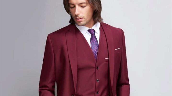 Burgundy jakkesæt til mænd: hvordan man vælger, og hvad man skal have på?