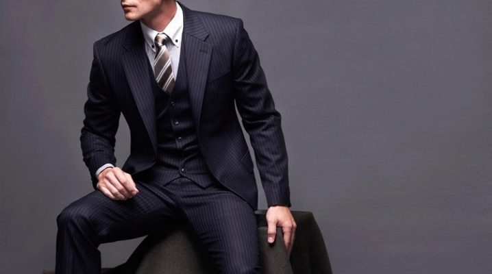 Erkek üç parçalı takım elbise: açıklama, çeşitler, seçim