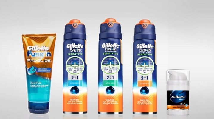 Gillette shaving gels