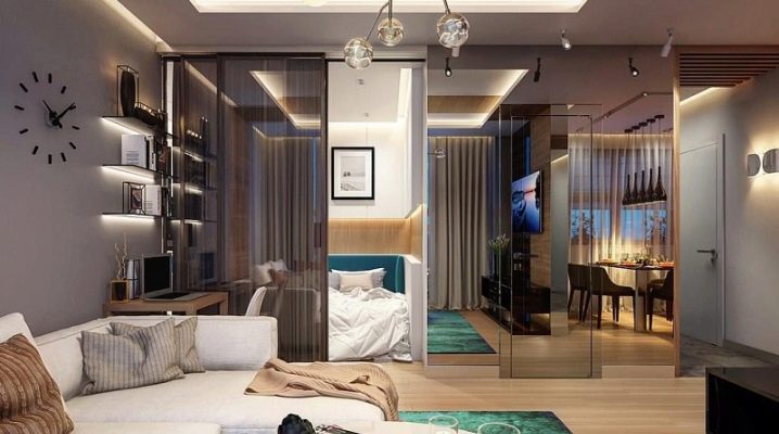 Design of a one-room apartment with an area of ​​35 sq. m