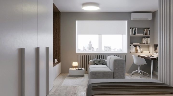 Conception d'appartements d'une pièce d'une superficie de 37 m². m