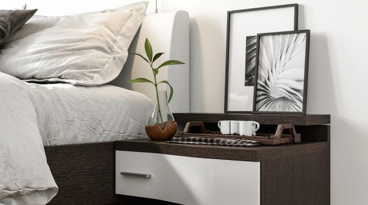 Narrow bedside tables for the bedroom