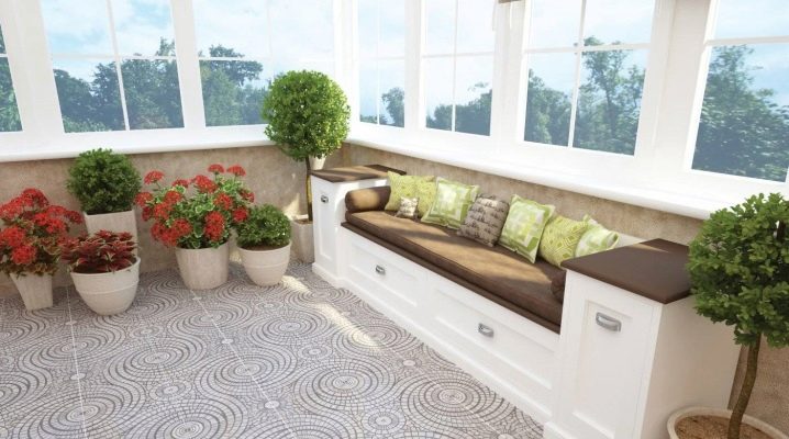 All about the floors on the balcony and loggia