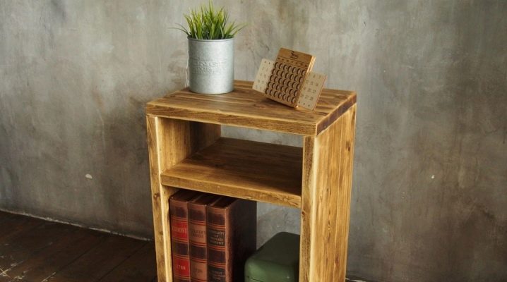How to make a bedside table with your own hands?