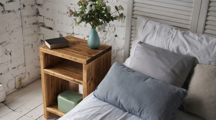 Loft style bedside tables