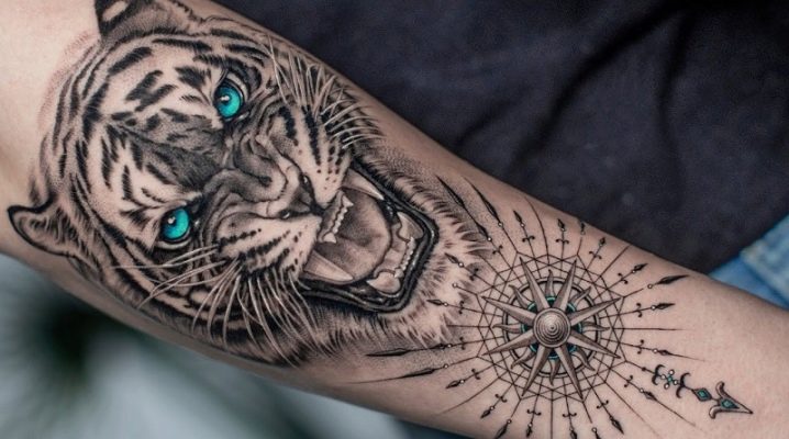 Преглед на татуировките на мъжки тигри и тяхното поставяне