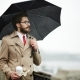 Mænds automatiske paraplyer: størrelser, farver og valg