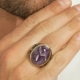 Férfi gyűrűk ametiszt: típusok, választott és viselési jellemzők