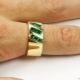 Muški prstenovi sa smaragdom: vrste i pravila njege