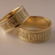 Anéis masculinos de ouro Salve e salve