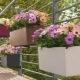 Balcony boxes, planters and flower pots