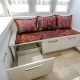 Sofas with storage box for balcony and loggia
