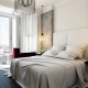 Design della camera da letto con balcone o loggia