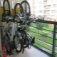 Bicycle storage on the balcony and loggia