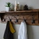Making a wall hanger made of wood in the hallway with your own hands