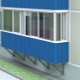 Revêtement de balcon avec tôle profilée à l'extérieur