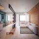 Modern design of one-room apartments