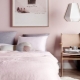 Indretning af et lyserødt soveværelse